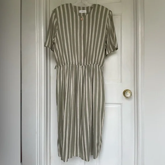 Marks & Spencer | Dresses | Sage Green Tan And Offwhite Striped Dress By Marks Spencer Size 8 London | Poshmark Marks & Spencer | Dresses | Sage Green Tan And Offwhite Striped Dress By Marks Spencer Size 8 London | Poshmark